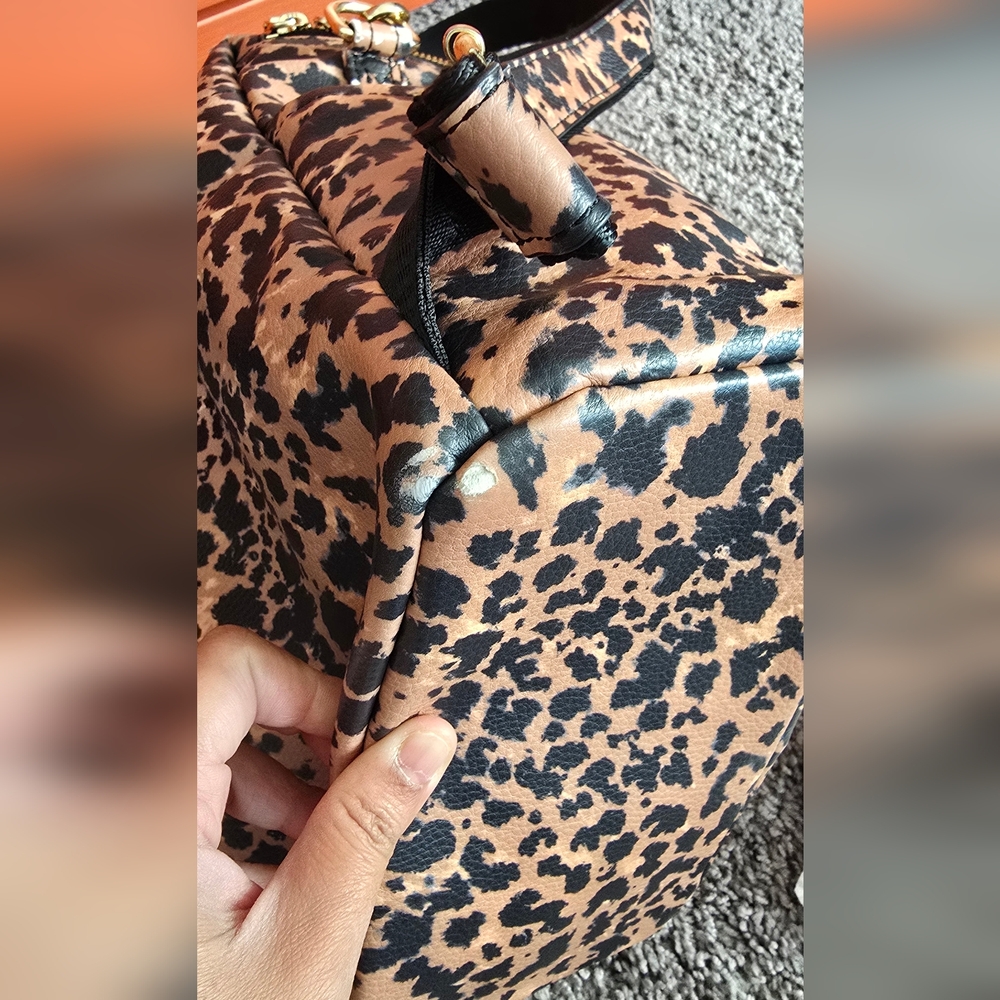 AZARIA La Mère Backpack Petite Limited Edition Leopard Print. - Picture 11 of 15